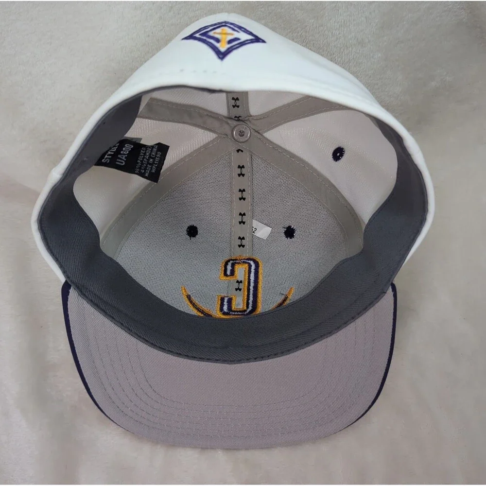 Calvary Day School Cavaliers Hat White X-Small Under Armour On-Field Fit Stretch